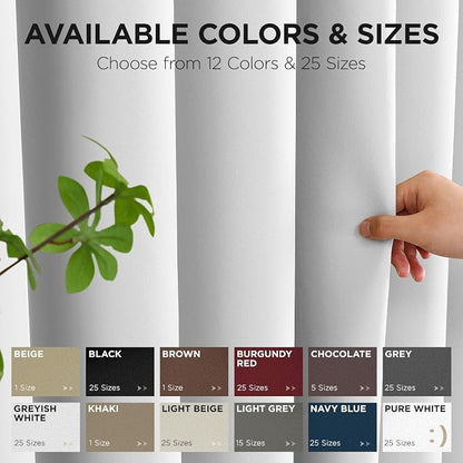 Joydeco Blackout Patio Sliding Door Curtains 108 Inches Long, Grommet Privacy - Image 8