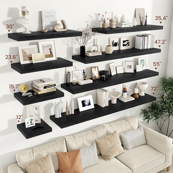 Vivelove 2 inch Thick Floating Shelves - Image 2