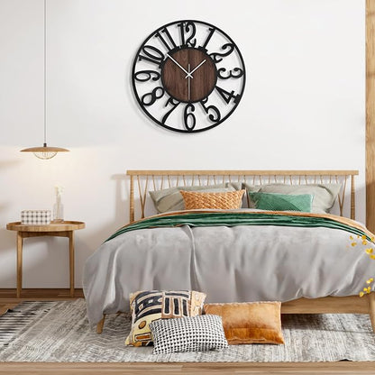 Large Wall Clock for Living Room Decor, 20 Inch Non Ticking Silent, Battery - Image 7