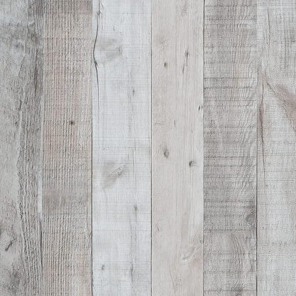 Wenmer Grey Wood Shiplap Peel and Stick Wallpaper by WENMER