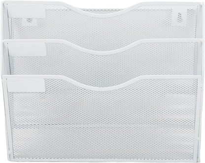 EASEPRES 3 Pocket Mesh Hanging Wall File Organizer, Wall Mounted Mail Paper - Image 5