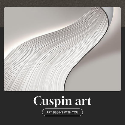 Large Framed Modern Abstract Wall Art, 3 Piece Minimalist Bright Style Prints - Image 8