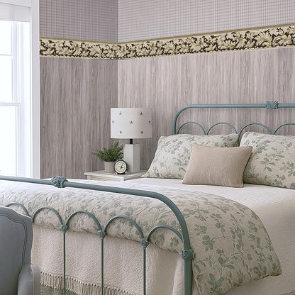 Grape Vine Wallpaper Border 196x4 Inch Peel and Stick Wall Border Purple Green - Image 7