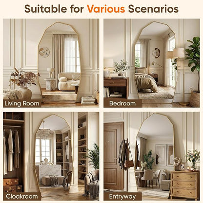 Antok Full Length Mirror, Free Standing Wall Mounted or Leaning Full Body Mirror - Image 8