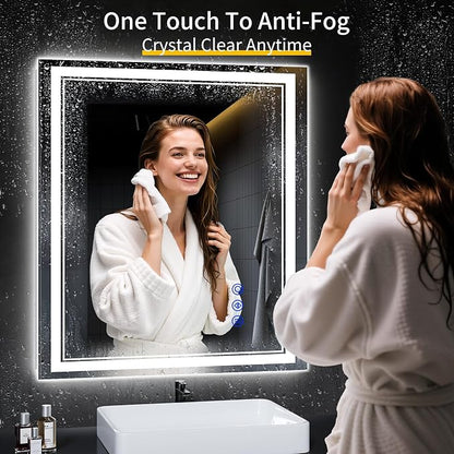 36"x32" LED Bathroom Mirror - Image 4