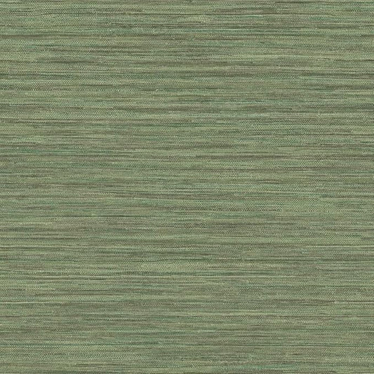 Tempaper Textured Green Horizontal Faux Grasscloth Removable Peel and Stick by TempaperCo