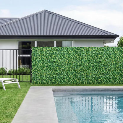 VEVOR Artificial Plant Wall, Each Panel 2 x 8 ft Artificial Boxwood Panels - Image 8