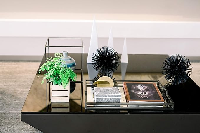 Wood Planter Box with Wine Crate Styled, 5 Inch Square, Rose Wood, Plastic Liner, Garden Centerpiece Display, Wedding Flowers Holder, Home and Venue Decor (5x5 Wine Crate Set of 4, Rose Wood)