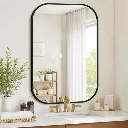 Bathroom Mirror for Wall, HD Reflection Shatterproof Mirror for Living Room by Unknown