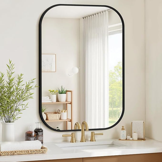 Bathroom Mirror for Wall, HD Reflection Shatterproof Mirror for Living Room by Unknown