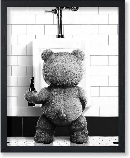 Poster Master Funny Teddy Bear Print by PosterMaster