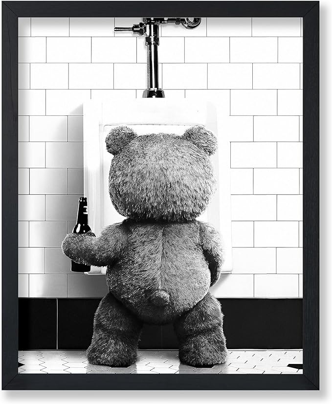 Poster Master Funny Teddy Bear Print by PosterMaster