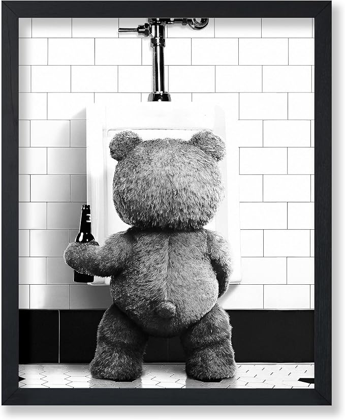 Poster Master Funny Teddy Bear Print by PosterMaster