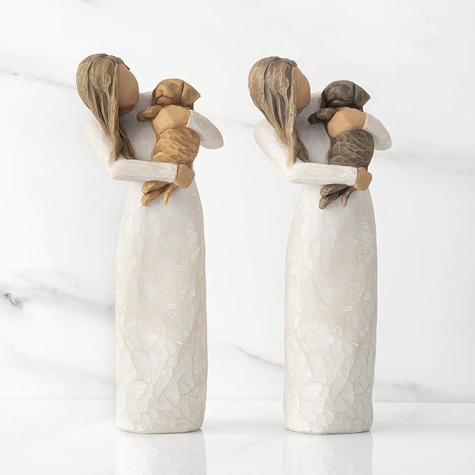 Willow Tree Adorable You (Golden Dog), A Joyful Friendship, Expresses Relationship with a Much-Loved Pet Dog, Sculpted Hand-Painted Figure