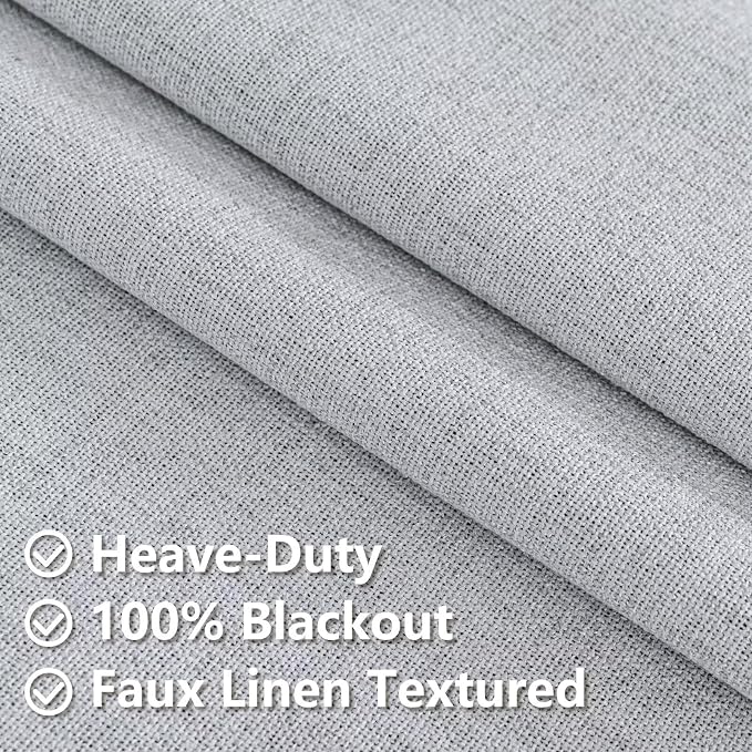 IGEMAEVE 100% Blackout Curtains 90 Inches Long - Image 5