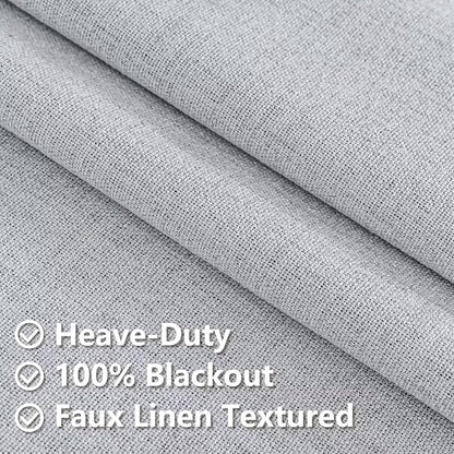 Blackout Curtains Customsize for Bedroom, 100% Black Out Curtains 1 Panel - Image 3