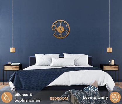 Rizalit Wood Wall Clock Artistic Modern Classic Style Unique Design 11.5 Inch - Image 4