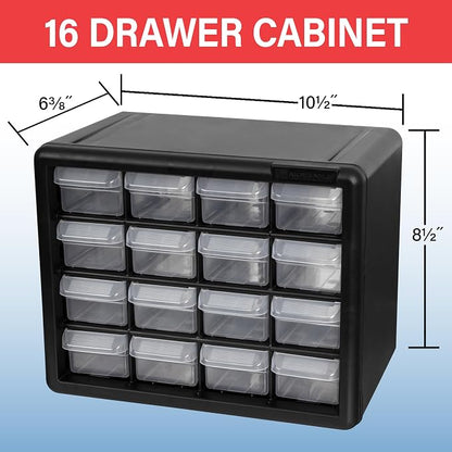 Akro-Mils 16-Drawer Plastic Drawer Storage Cabinet - Image 3