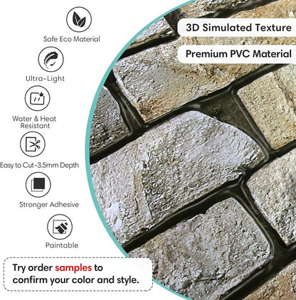 Commomy Faux Brick 3D Wall Panels - Image 3