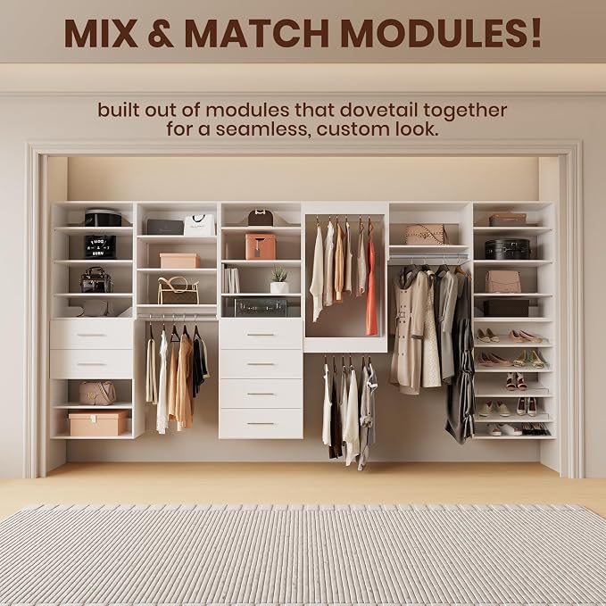 ROOMTEC Modular Closet System, Wooden Tower - Image 5