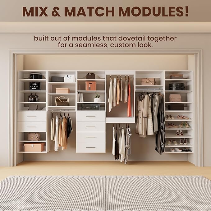 ROOMTEC Modular Closet System, Wooden Tower - Image 5