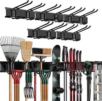 TIDYME Garage Wall Organizer | 80" Heavy-Duty Tool Storage Rack | Adjustable by Tidyme