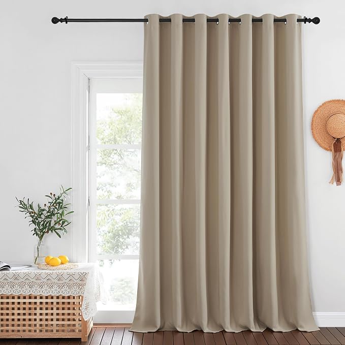 NICETOWN Blackout Curtains for Sliding Glass Door Room Divider Noise Reduce by NICETOWN