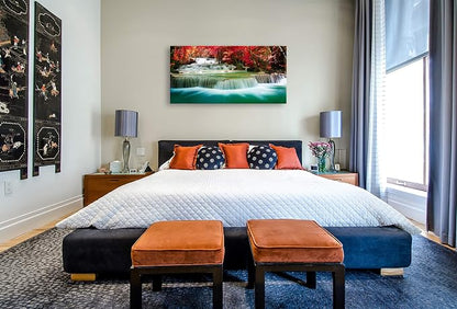 Cao Gen Decor Art-S05150 Wall Art 1 Pieces Waterfall Canvas Print Landscape - Image 3