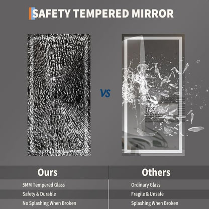 GarveeHome 50x26 LED Bathroom Mirror - Image 6