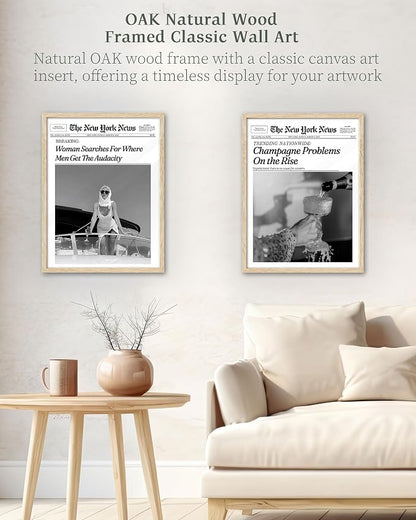 iHery Champagne Problems On the Rise Newspaper Headline Framed Wall Art - Image 5
