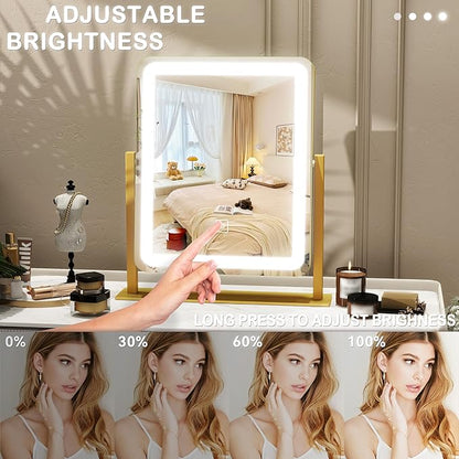 ROLOVE Vanity Mirror with Lights, 12.6"×15" LED Makeup Mirror, Lighted Makeup - Image 4
