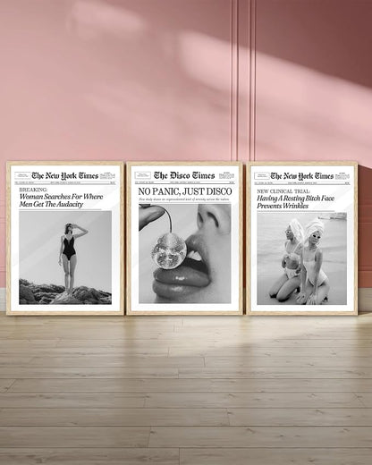 iHery Funny Having A Prevents Wrinkles Framed Trendy Hot Girls NewsPaper Wall - Image 7