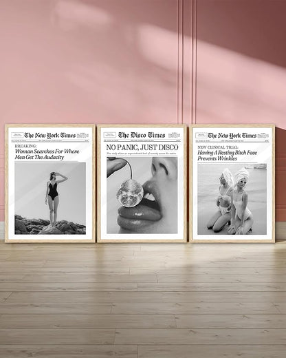 iHery Funny Having A Prevents Wrinkles Framed Trendy Hot Girls NewsPaper Wall - Image 7