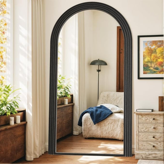 Antok Full Length Mirror 82"×44" Floor Mirror Standing Tall Mirror, Arched - Image 2