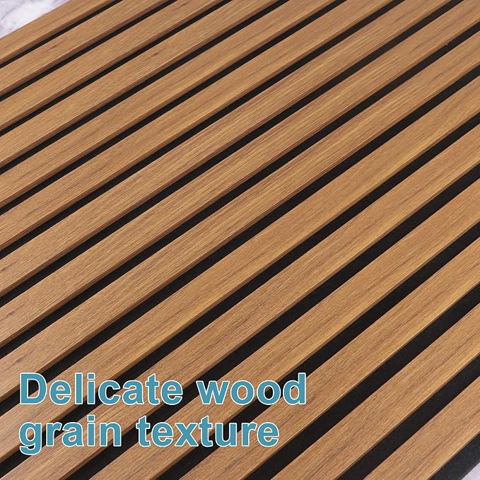 Wood Slat Acoustic Wall Panels-3D Fluted Sound Absorbing Panel - Image 6