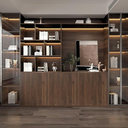 BOMENG Walnut Wood Contact Paper Roll Thick Brown Textured Wood Grain Peel and - Image 3