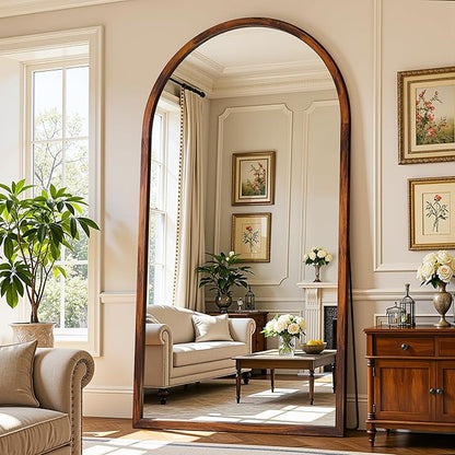 Full Length Mirror 76"×41" Floor Mirror Standing Tall Mirror, Arched Stand up by AntokMirror