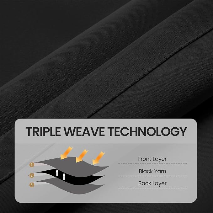 Floor to Ceiling Curtain for Wall Ceiling Mount Track, Extra Wide Blackout Room - Image 6