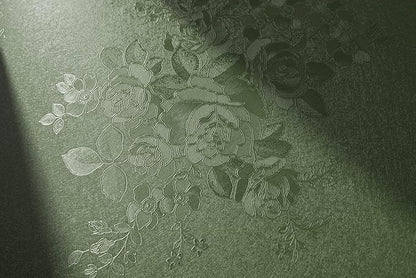 Green Flower Wallpaper Stick and Peel 17.7inch x 118.1inch Embossed Floral by lenify