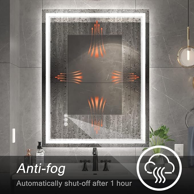 Ratsamee 28" x 36" Led Mirror for Bathroom - Image 6
