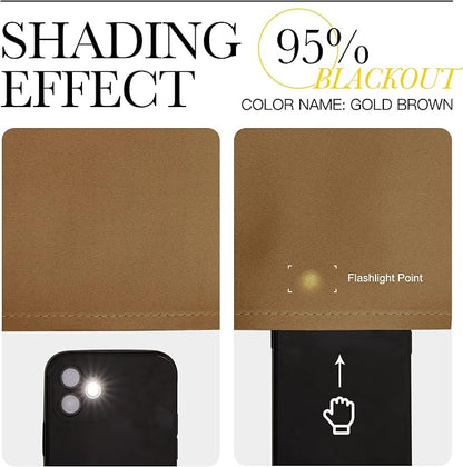 NICETOWN Sleek Blackout Curtains 63 inches Length - Image 5