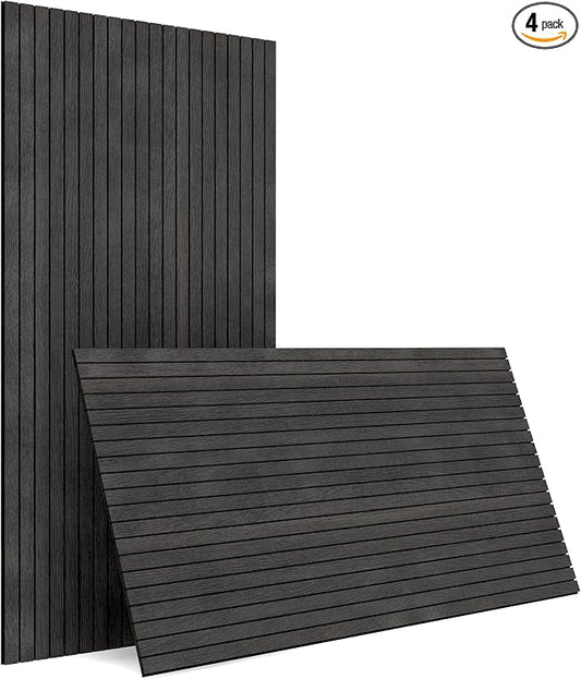 4-Piece Wood Slat Wall Panel for Interior Wall Decor Noise Cancelling 47.2" x by premiumqualitypeelandsticktile