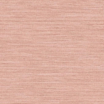 Tempaper Textured Salmon Pink Horizontal Faux Grasscloth Removable Peel and by TempaperCo