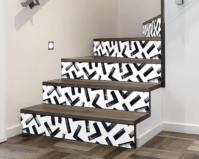 FLFK Black and White Design Wallpaper Border - Image 3