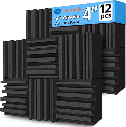 TroyStudio Thick Acoustic Foam Panels, Dense Soundproof Padding Tile, Recording by TroyStudio