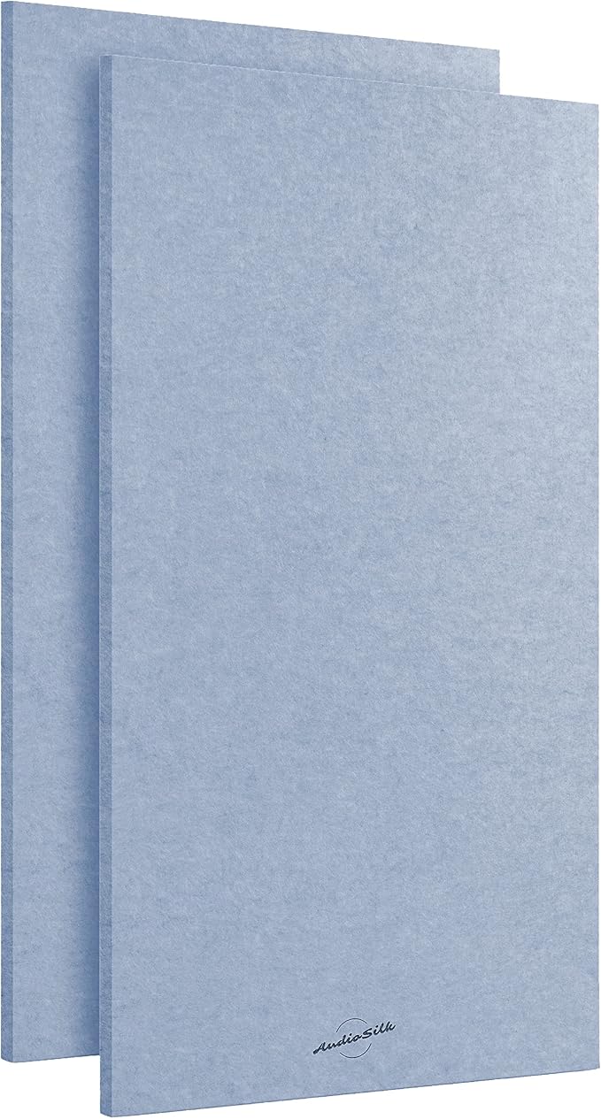 Acoustic Panels, 2 Pack, Pale Blue by AudioSilk