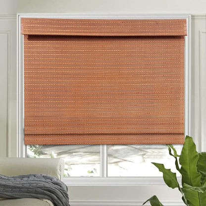Letau No Drill No Tools Cordless Wood Window Shades Blinds, Bamboo Light by LETAU