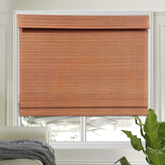 Letau No Drill No Tools Cordless Wood Window Shades Blinds, Bamboo Light by LETAU