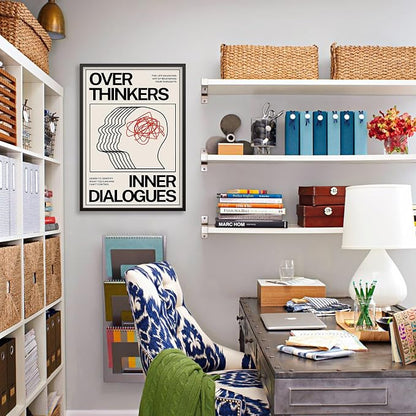 Maximalist Vintage Mental Health Posters Retro Unique Eclectic Wall Art 08x10 - Image 4