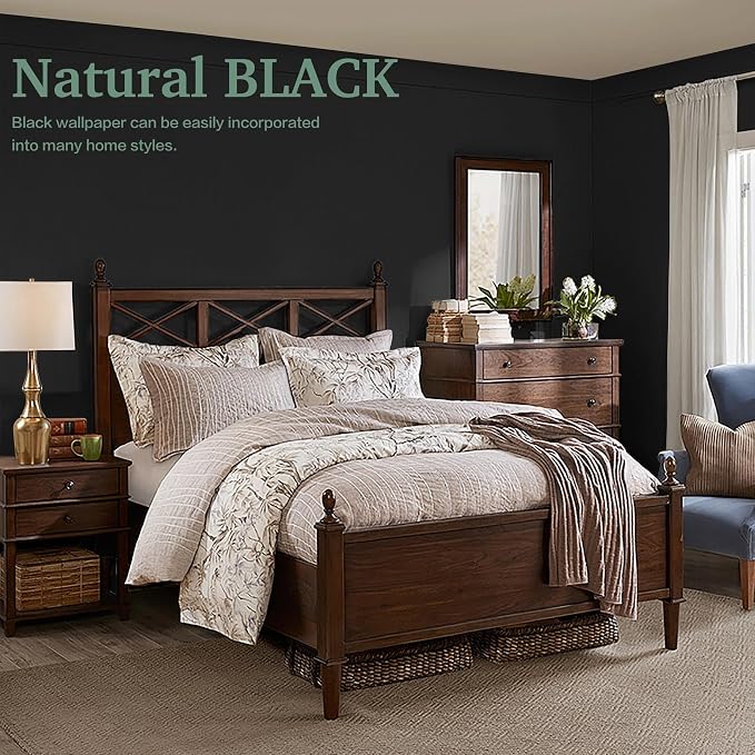 Dimoon 394''x23.6'' Peel and Stick Wallpaper Black Contact Paper - Image 9